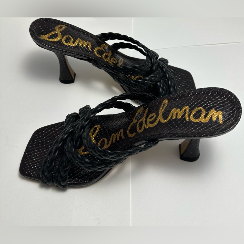 Sam Edelman Black leather Sandals/  Size: US - 7, UK - 37